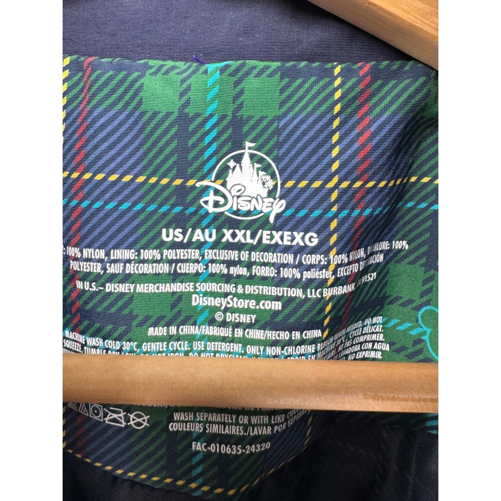 NEW Disney Jacket Adult XXL Green Plaid Golf Mickey Mouse Pluto Embroidered - Picture 3 of 15